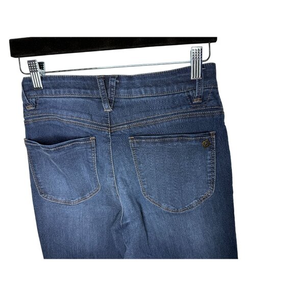 Democracy Ab-Solution Slim Bootcut Raw Hem Dark Wash Jeans | Size 2 - Picture 10 of 10